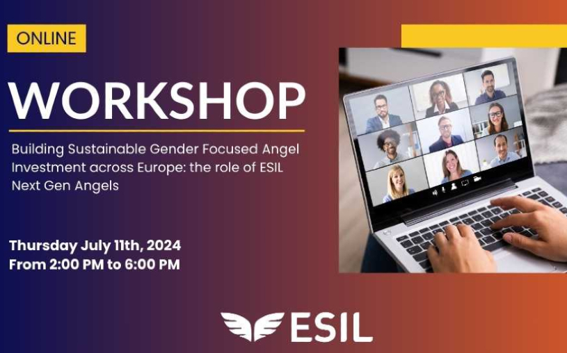 ESIL Upcoming Workshop on Gender-Focused Angel Investments
